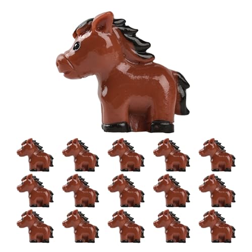 HUIANER Miniature Horse 15PCS Mini Horse Figures Fairy Garden Horse