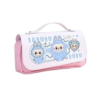 Jolie Trousse à Crayons pour Enfants, Sac à Crayons à Trois Couches de très Grande capacité, Conception Pratique de Transport à la Main,Pink b