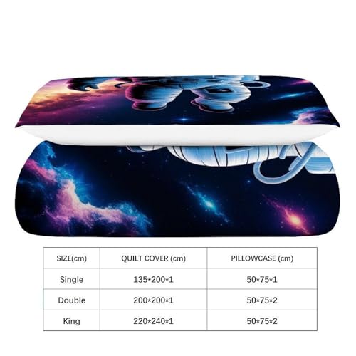 Housse de couette univers astronaute cadeau idéal pour passionné espace - 4