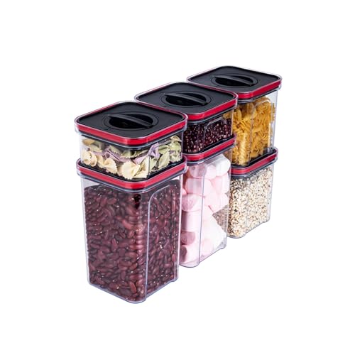 Greenfields Airtight Food Storage Containers - Leakproof, Stackable BPA Free Containers for Cereal, Pasta, Nuts and More - Dishwasher Safe Kitchen and Pantry Organization, 6 Piece Set Boxes Greenfields Airtight Food Storage Containers - Leakproof, Stackable BPA Free Containers for Cereal, Pasta, Nuts and More - Dishwasher Safe Kitchen and Pantry Organization, 6 Piece Set Boxes