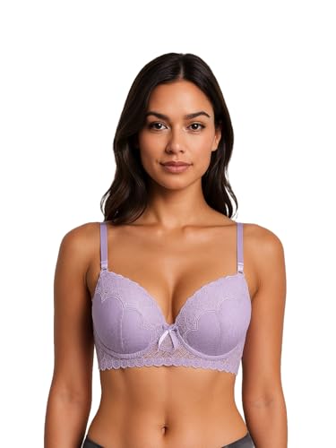 Image of Viola's Secret 6 Pack of Color Print T-Shirt Bras B Cup C Cup and D Cup