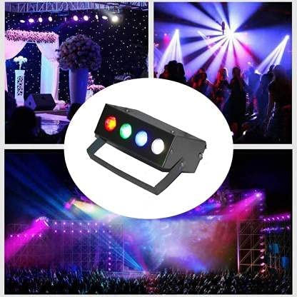 Image of Mini Laser Projector Par Light 4 ?Corded Electric LED RGBW Stage Lighting For Party And DJ Shower Laser Light For Small Area Shower Laser Light, 2 Volts, Black