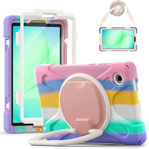 Coque de protection Galaxy Tab A11 rose anti-casse pour protéger la tablette de vos enfants