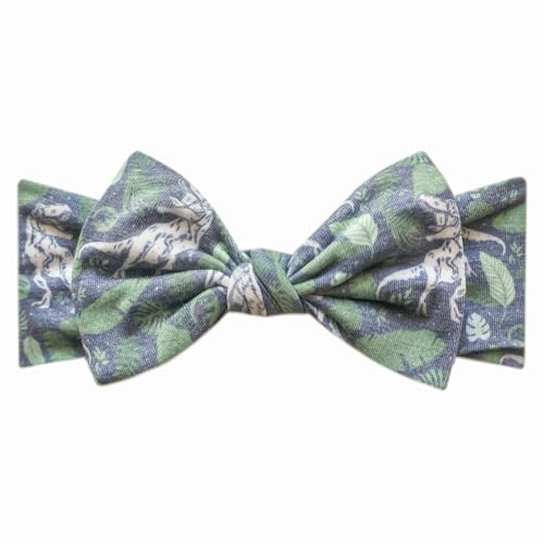 Copper Pearl Baby Stretchy Soft Knit Headband Bow Jurassic Park
