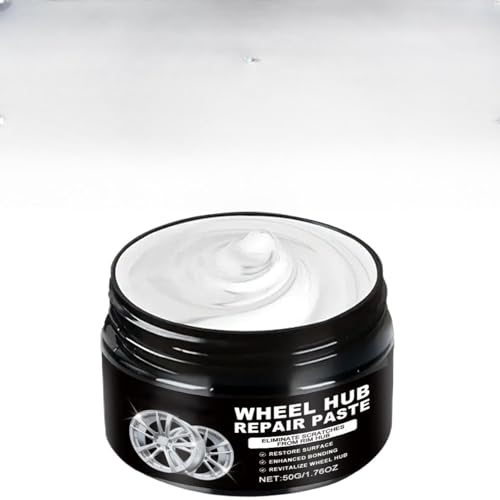ホイールハブクリーム 50g - ホイール向けキズ修理クリーム - 多機能タイヤペースト セダン トラック RV オフロード車用 車庫メンテナンス