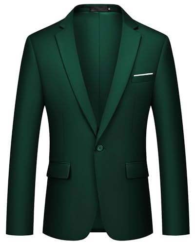 MAGE MALE Men's Suit Jacket One Button Elegant Solid Slim Fit Single Breasted Party Blazer Jacket