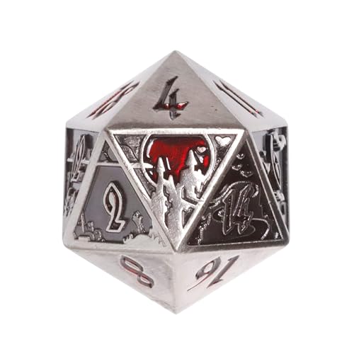 Die Hard Dice Horizon Dire d20 - Sanguine Call: Elevate Your RPG Experience with Intricately Crafted Vampire Dice for DND