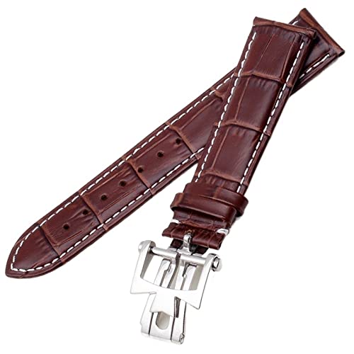 Bracelet montre cuir marron 20mm pour Vacheron Constantin VC