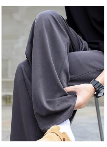 Men's Spring and Fall Wide-Leg Sports Casual Pants3