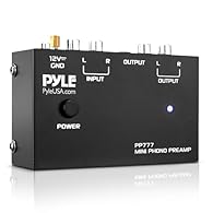 【CONVERTS PHONO SIGNALS】: This turntable preamp effectively converts phono signals to line-level signals. With state-of-the-art circuitry, this phono stage accommodates magnetic pickups with an input sensitivity of 3mV at 50K ohms. 【LOW NOISE OPERATI...