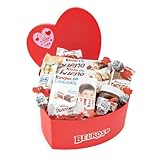 BELROS Surtido de Chocolates. Incluye Caja con Forma de Corazón. Especial San Valentin. Idea para Regalo Romantico, Navidades, Ocasión Especial. Ideal para Parejas, Dia de la Madre