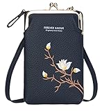 INOVERA (LABEL) Faux Leather Sling Bag for Women - Small Cross-Body Bags for Mobile, Cell Phone, Cash & Card - Girls Hand Purse Pouch (Black)