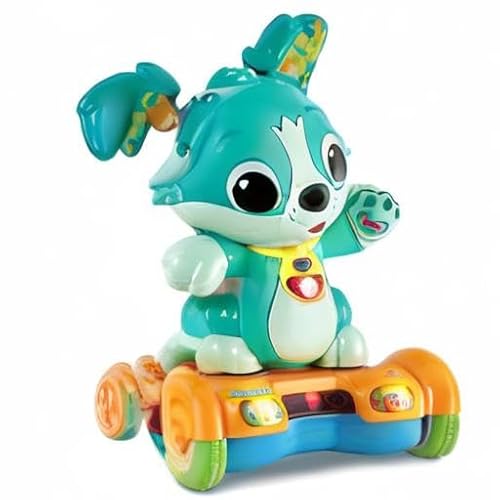 VTech â€“ Titou, Mon Toutou Hoverboard, Chien Interactif â€“ 1/3 Ans â€“ Version FR