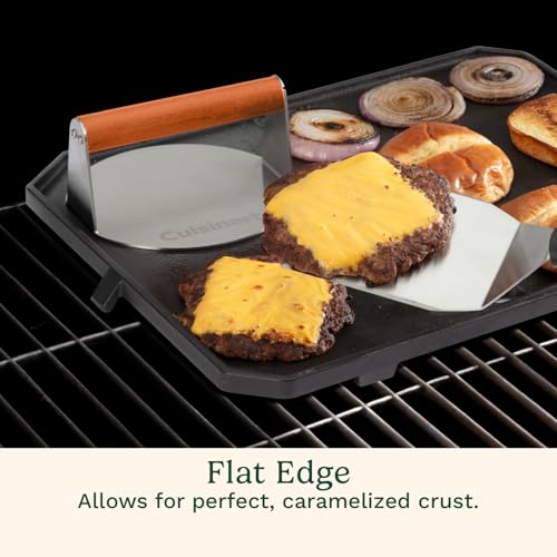 Cuisinart 6" Stainless Steel Smashed Burger Press, Juicy and Crispy Burgers for BBQs, Cookouts image 4