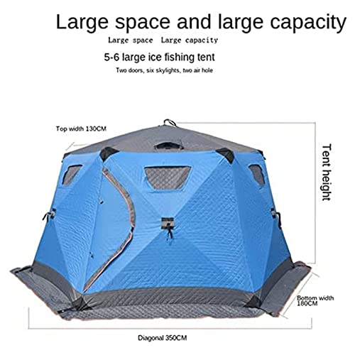 Scycgwj Ice Shelter Tent - 5-8 Person Pop Up Ice Fishing Tent Outdoor Fishing Hunting Hub Tent Shelter #TOP7