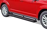 APS iBoard (Black Powder Coated 6 inches) Running Boards Nerf Bars Side Steps Step Rails Compatible with 2009-2020 Journey Sport Utility 4-Door