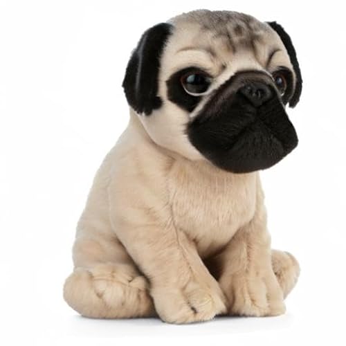 Living Nature Cucciolo Di Carlino, Peluche Di Cane Morbido E Realistico, Peluche Naturli Eco-Friendly, 16Cm - 7