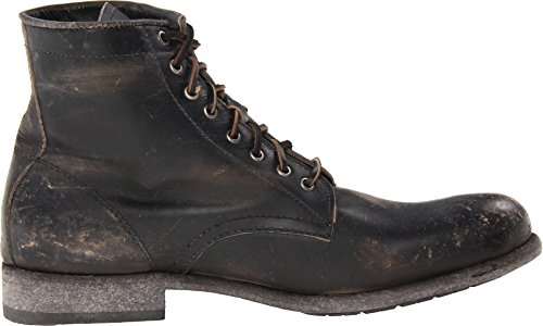Image of Frye Tyler Lace Up Boots for Men Crafted from Soft Vintage Leather with Blake Construction, Burnished Toe and Heel, and Rubber Inserts on Leather Soles - 5 inch Shaft Height
