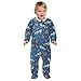 Emelivor Wolves Leaves Blue Unisex Baby Newborn One-Piece Pajamas Cotton Sleepwear Outfits for Boys Girls Kids