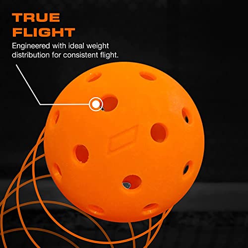 Pack balles Pickleball 74 mm 40 trous – Outdoor durable - Pas cher