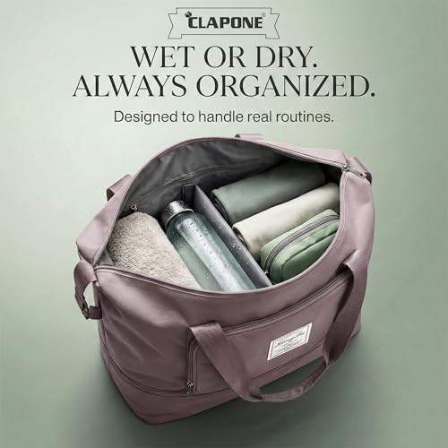 Image of CLAPONE 41 Litre Expandable Nylon Travel Bags for Women /Duffle Bags for Women Luggage /Foldable Vanity Travelling Handbags /Waterproof Hand Bag for Ladies Personal Items (Pink Duffle Bag)
