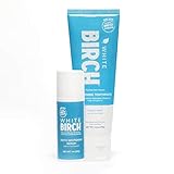 White Birch Professional Teeth Whitening Kit - Activated White Charcoal Toothpaste and Whitening Charcoal Serum - Natural & Fluoride Free Oral Care