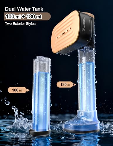 Image of Sundu Travel Steamer for Clothes,(180 ml+100 ml) 2 Tanks,Wrinkle Removal