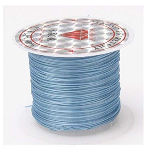 393 Forte cavo di perline di cristallo flessibile 1mm per bracciali filo elasticizzato filo collana di gioielli fai da te che fa la linea di corda-393 pollici Colore 18