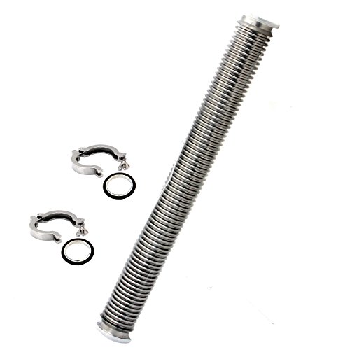 Kf-25 (Nw-25) Flexible Hose, Stainless Steel 304; 40inch Length, with 2 Set of Free Aluminium Clamp and Center-Ring