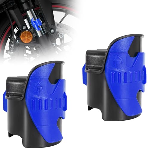 RUTU Motorcycle Fork Seal Saver Cleaner Front Fork Seal Clean Tool Shock Repairing Absorber Tool 45mm-55mm 2pack Blue