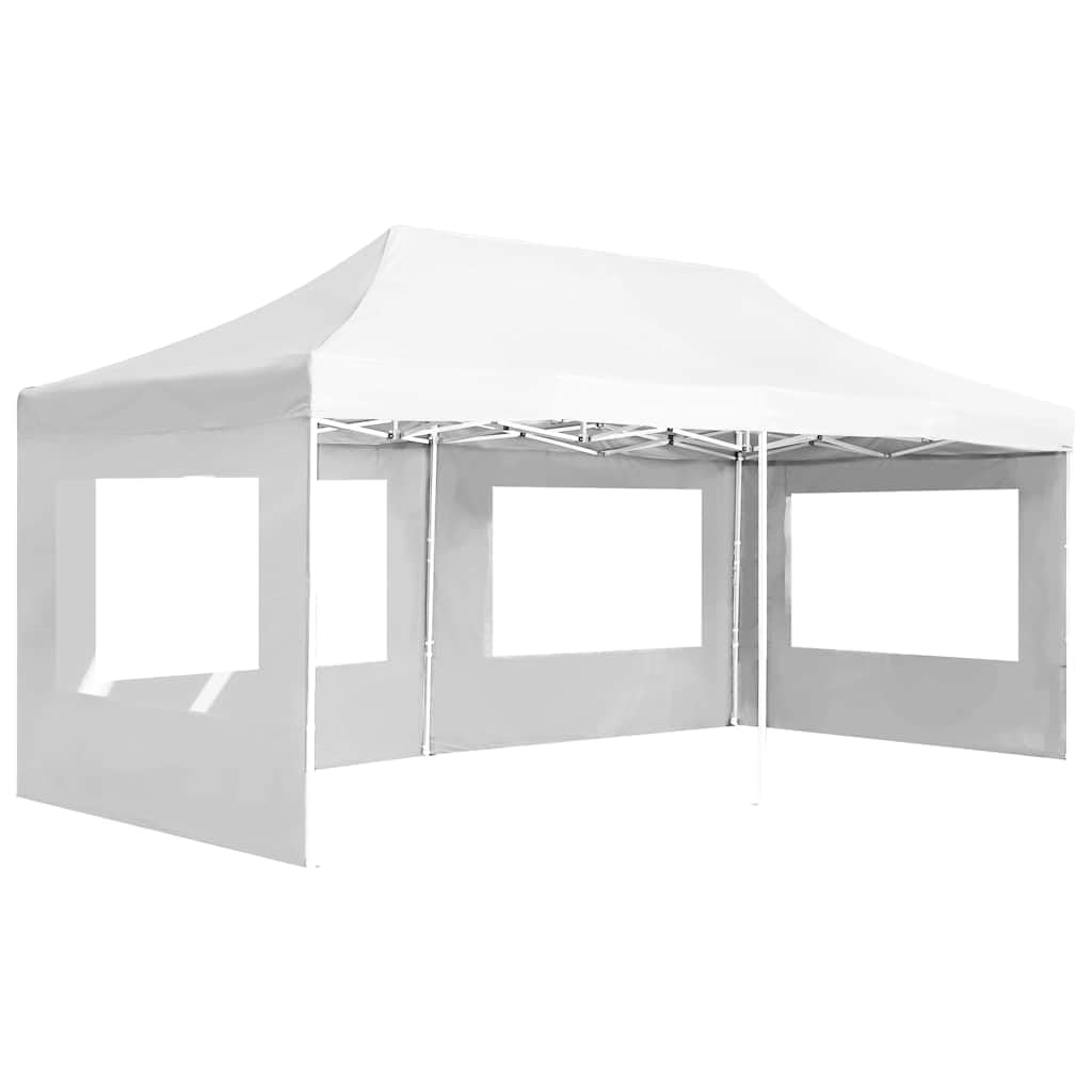 Namiot Imprezowy 6x3 m z Oknami PVC | Składana Rama Aluminiowa, Tkanina Oxford, Panele Boczne, Do Ogrodu i Grillowania