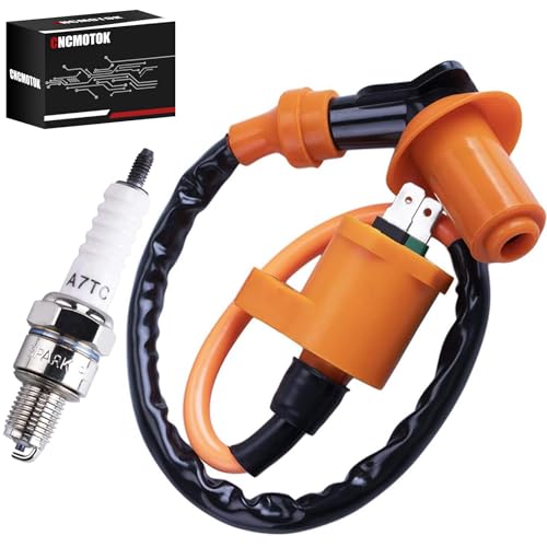 CNCMOTOK High Performance Racing Ignition Coil Electrode Spark Plug for Chinese...