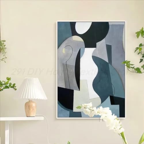 Affiche géométrique abstraite style anime DFZEWKI 70x90cm sans cadre