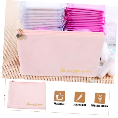 Bolsa para Toallas Sanitarias Portátil PartyKindom Rosa miniatura 2