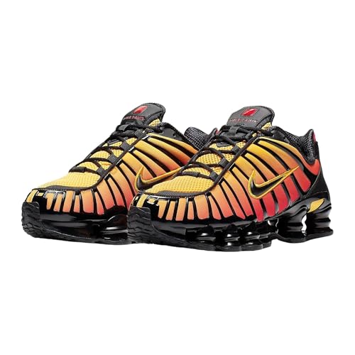 Nike AV3595-004 Shox TL Hombre Black/Black-Amarillo-University Red EU 42