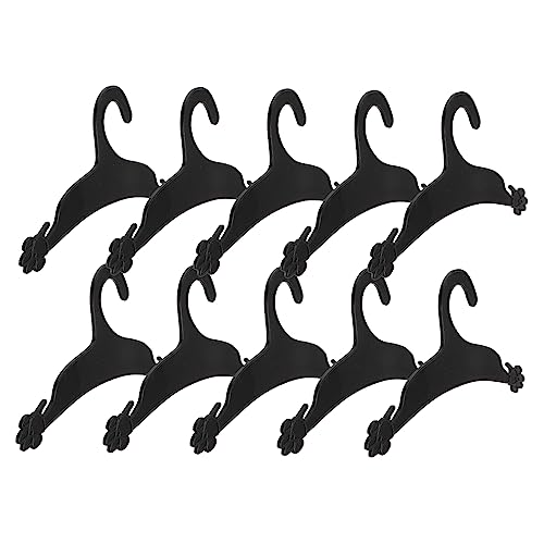 YARNOW 10pcs Pet Clothes Hanger Coat Hangers Dog Belt Collapsible Dog Coats with Legs Dog Poop Bags Dog Cool Jacket Foldable Dog Clothes Hangers Pets Pet Car Seat Cover Dogs Black Plastic