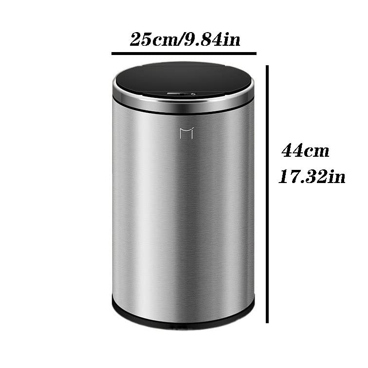 Caneca de basura inteligente de acero inoxidable 12L miniatura 2