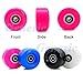 82A PU Pulley Accessory 8 Pack Roller Skate Wheels Quad Skates/Skateboarding Replacement Wheel for Indoor/Outdoor Skating,8 Pack,Light Blue