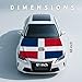 Dominican Republic Flag Car Hood Cover 4X5 Ft Polyester Spandex Elastic Fabrics, Universal Fit for Car, SUV, or Van