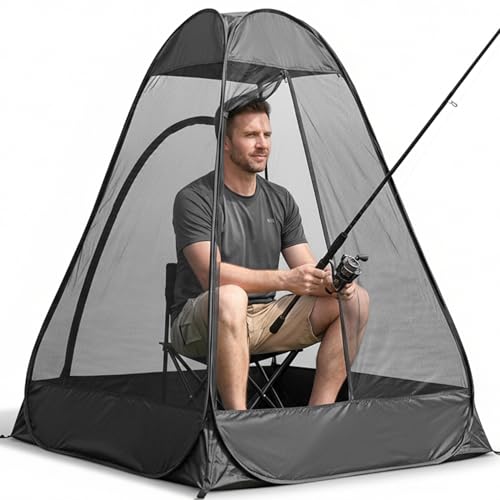 Tente en filet de camping contre la pluie et les moustiques abri de pêche