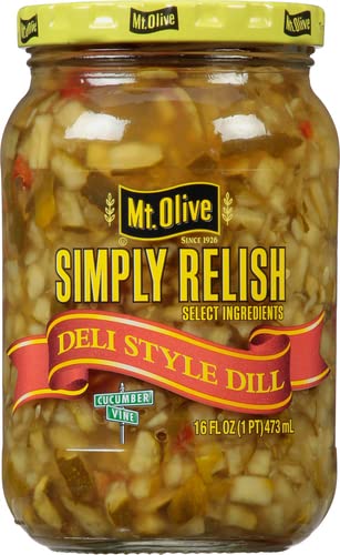 Mt Olive Dill Relish 16oz Jar (Pack of 4)