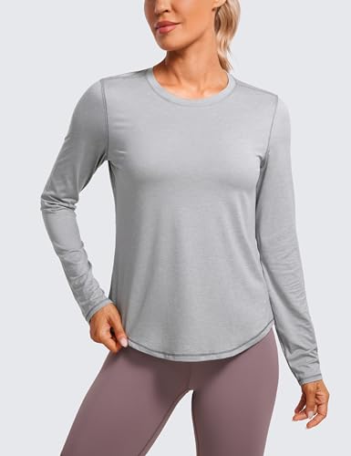 Image of CRZ YOGA Lightweight Crewneck Long Sleeve Top
