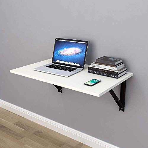 Image of Furniture Cafe Wall Mounted Folding Table - Space-Saving Multipurpose Desk for Home Office, Study, and Small Spaces
