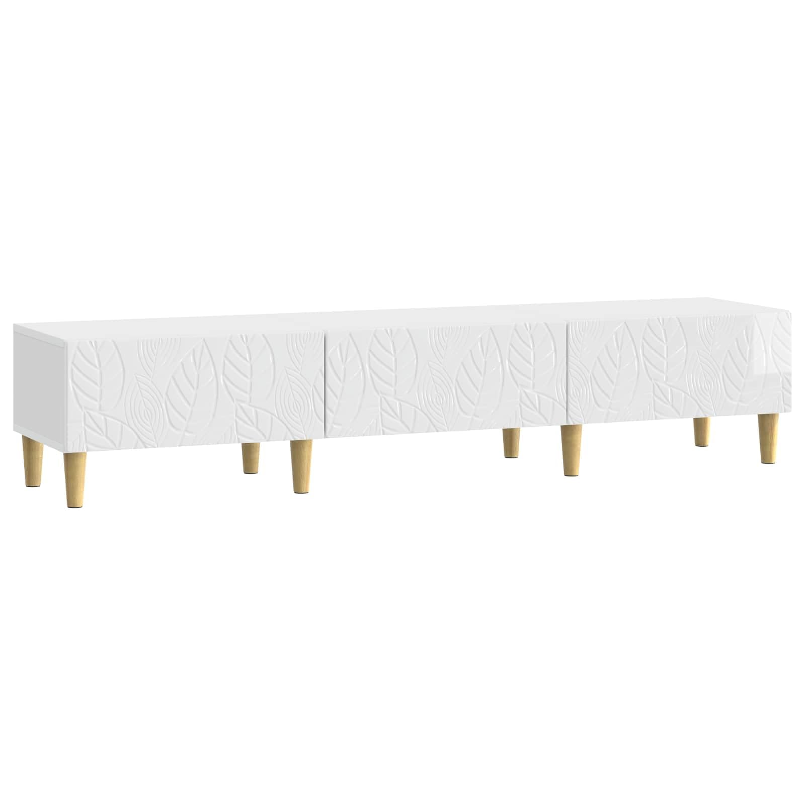 Meuble TV en bois avec buffet 3 tiroirs pour optimiser le rangement du salon