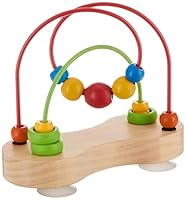 Hape Double Bubble Holzperlen-Labyrinth | Preisgekröntes pädagogisches Draht-Achterbahn-Sortier-Puzzle, frühes Entwicklungsspielzeug für Babys