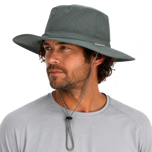 Spyder Mens Boonie Hat - UPF 50+ Wide Brim Fishing Cooling Sun Hats for Men Hiking Beach Camping Fishing Summer Bucket Hat Spruce Green