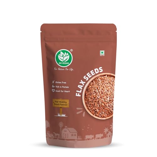 Image of Go Vegan Seeds Combo - Chia, Flax, Sunflower & Pumpkin Seeds | High Fiber & Protein | Plant-Based, Vegan, Keto-Friendly | Resealable Packs - 4 x 250g