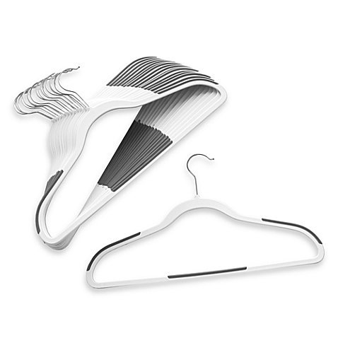 Amazon.com: Studio 3B Slim Grips Hangers (Set of 16) (White