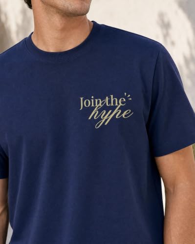 Image of Nobero Men's Regular Graphic Printed T-Shirt for Men | Soft Cotton | Classic Fit | Printed Casual Tshirt for Men