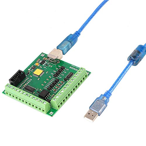 Mach3 Controller Card, 200Khz Mach3 Controller Card Board for Servo Motor CNC Engraving Machine 4 USB, CNC Milling Machine Engraving Machine Mach3 USB Interface 4 Motion Control Card 5V DC